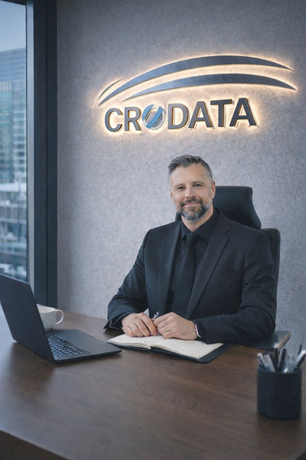 Sanjin Škopac, osnivač i CEO Skopactel Group, u uredu CRODATA